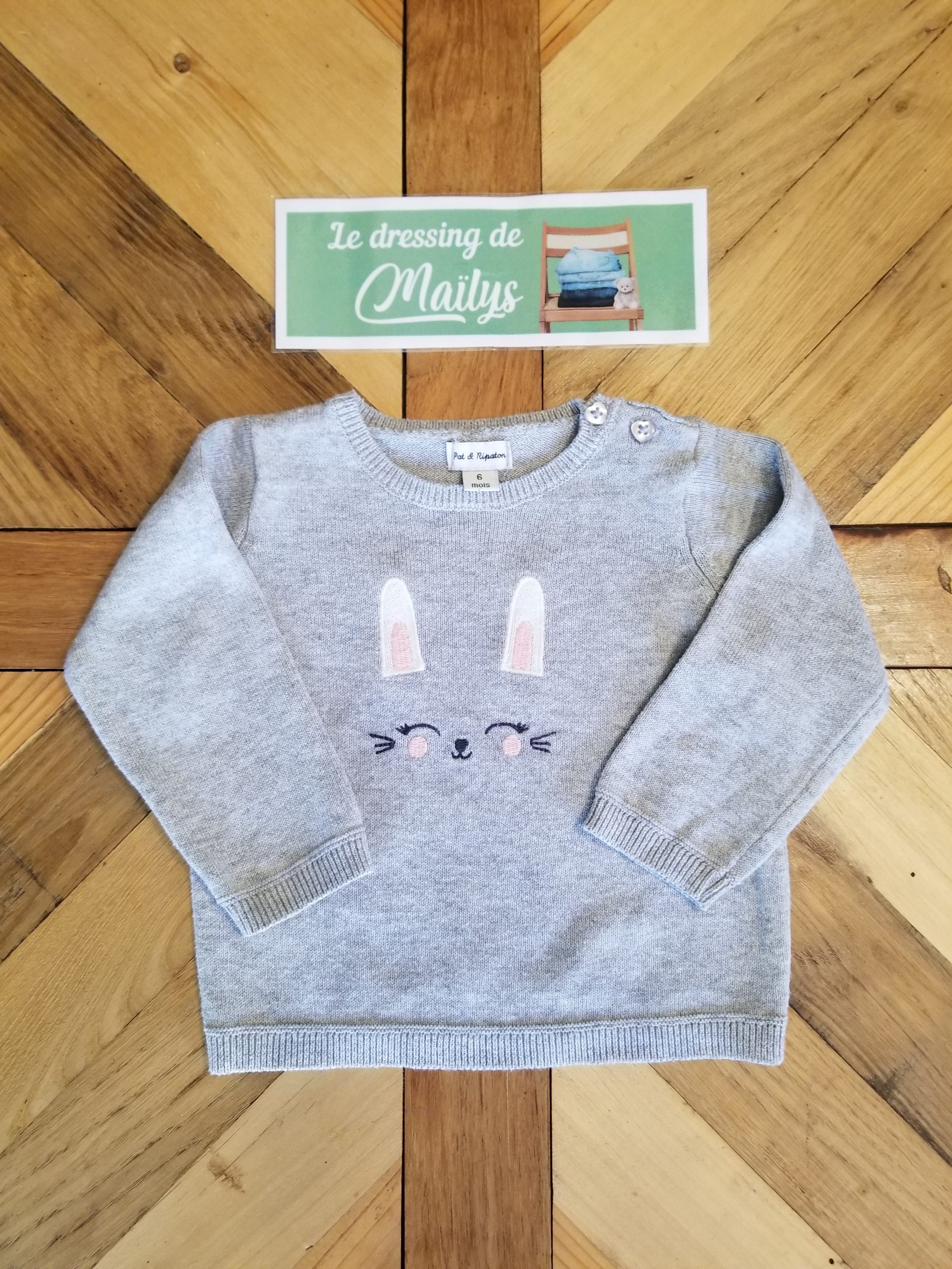 Pull 6 mois Pat et Ripaton