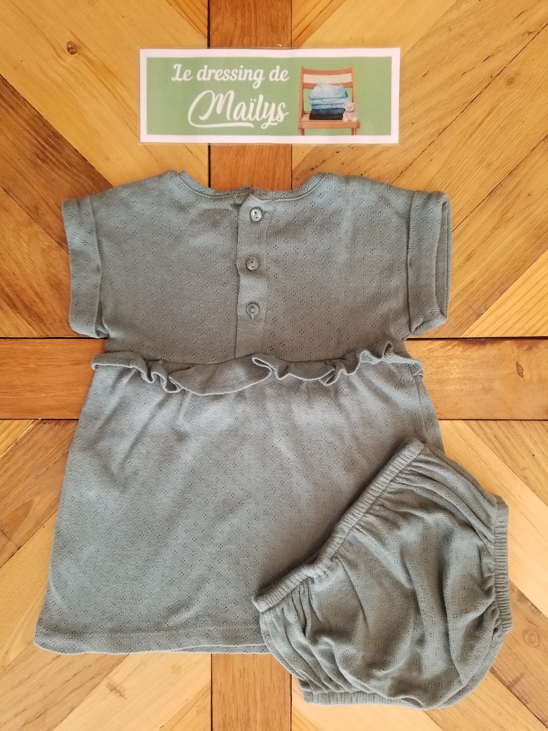 Ensemble robe-bloomer 3 mois Kiabi – Image 2