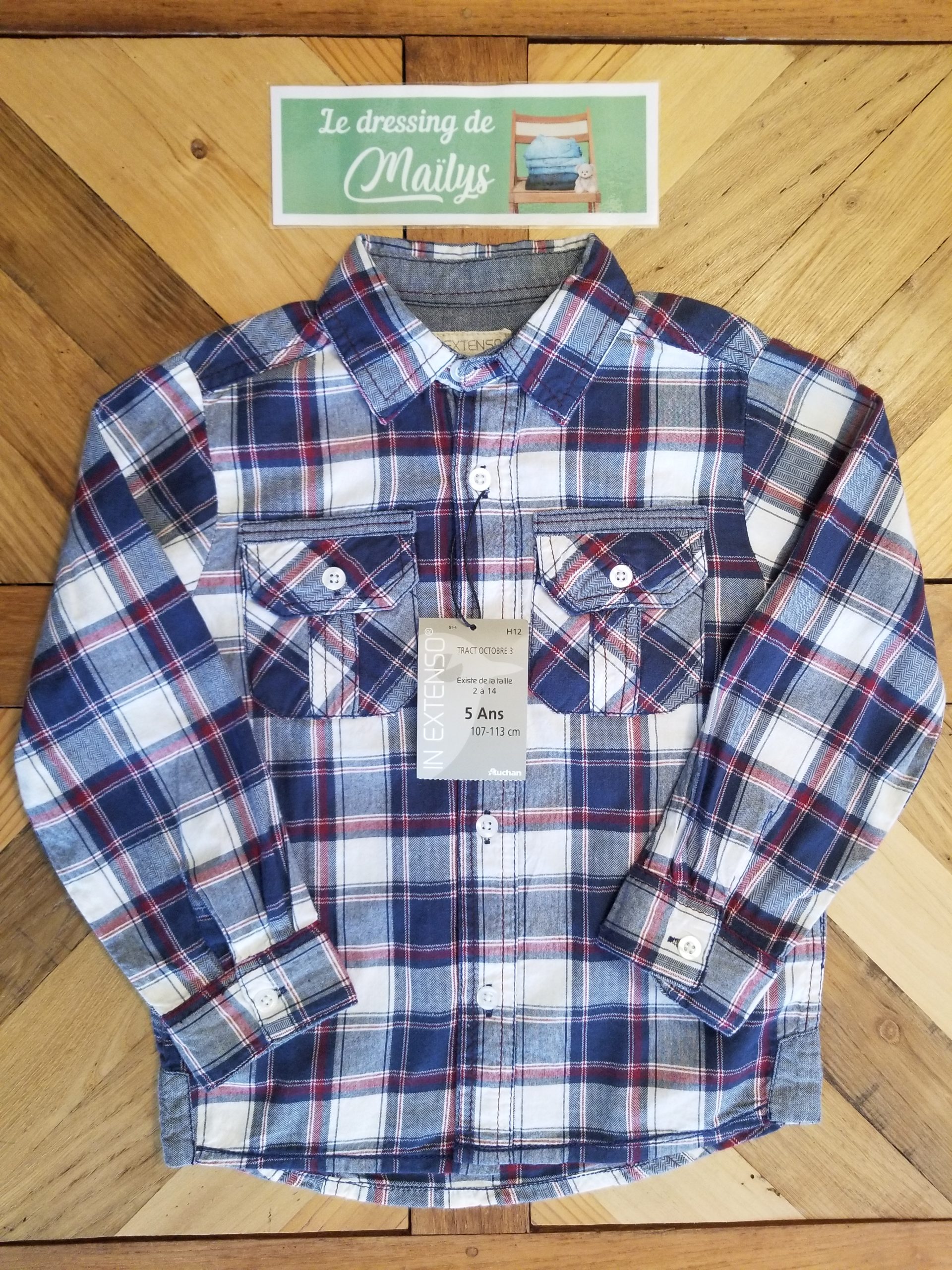 Chemise manches longues 5 ans In Extenso - Neuf