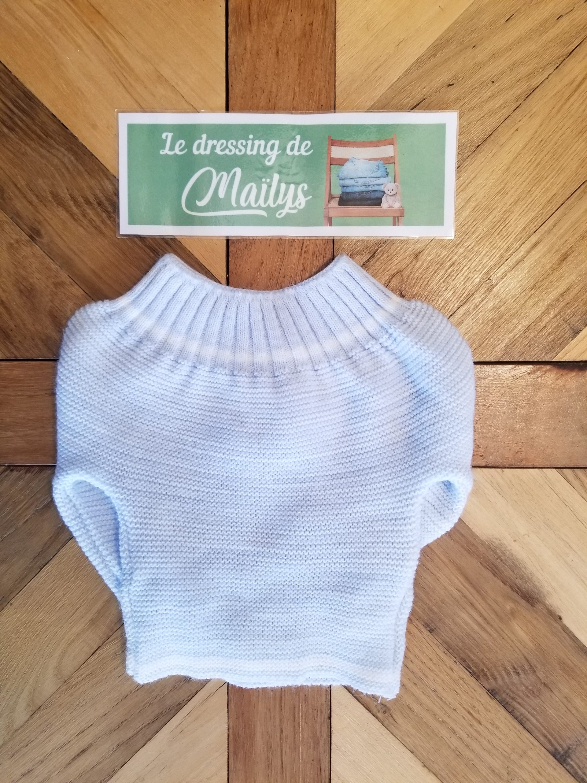 Veste tricotée 0 mois – Image 2