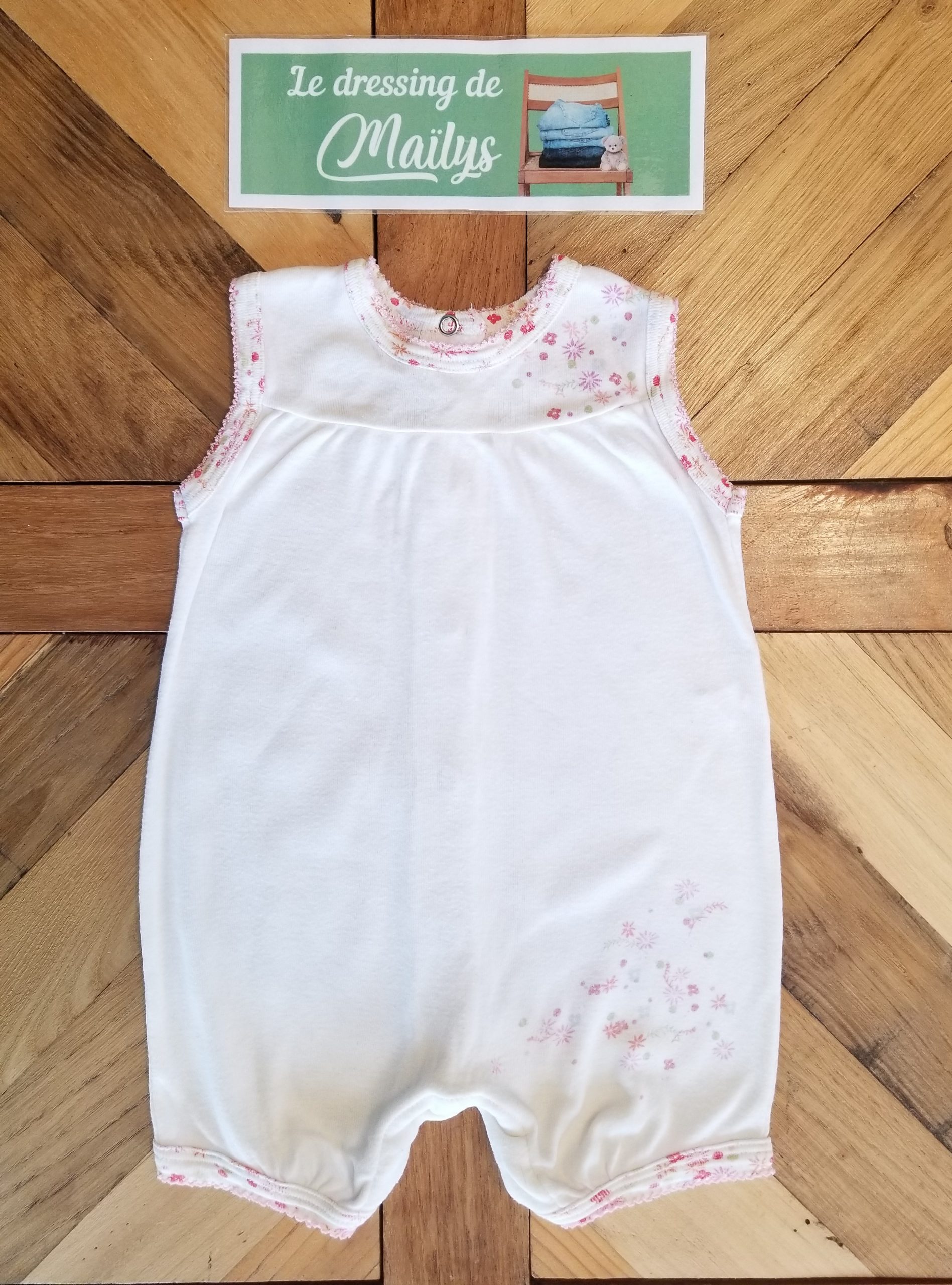 Combishort légère 1 mois Petit Bateau