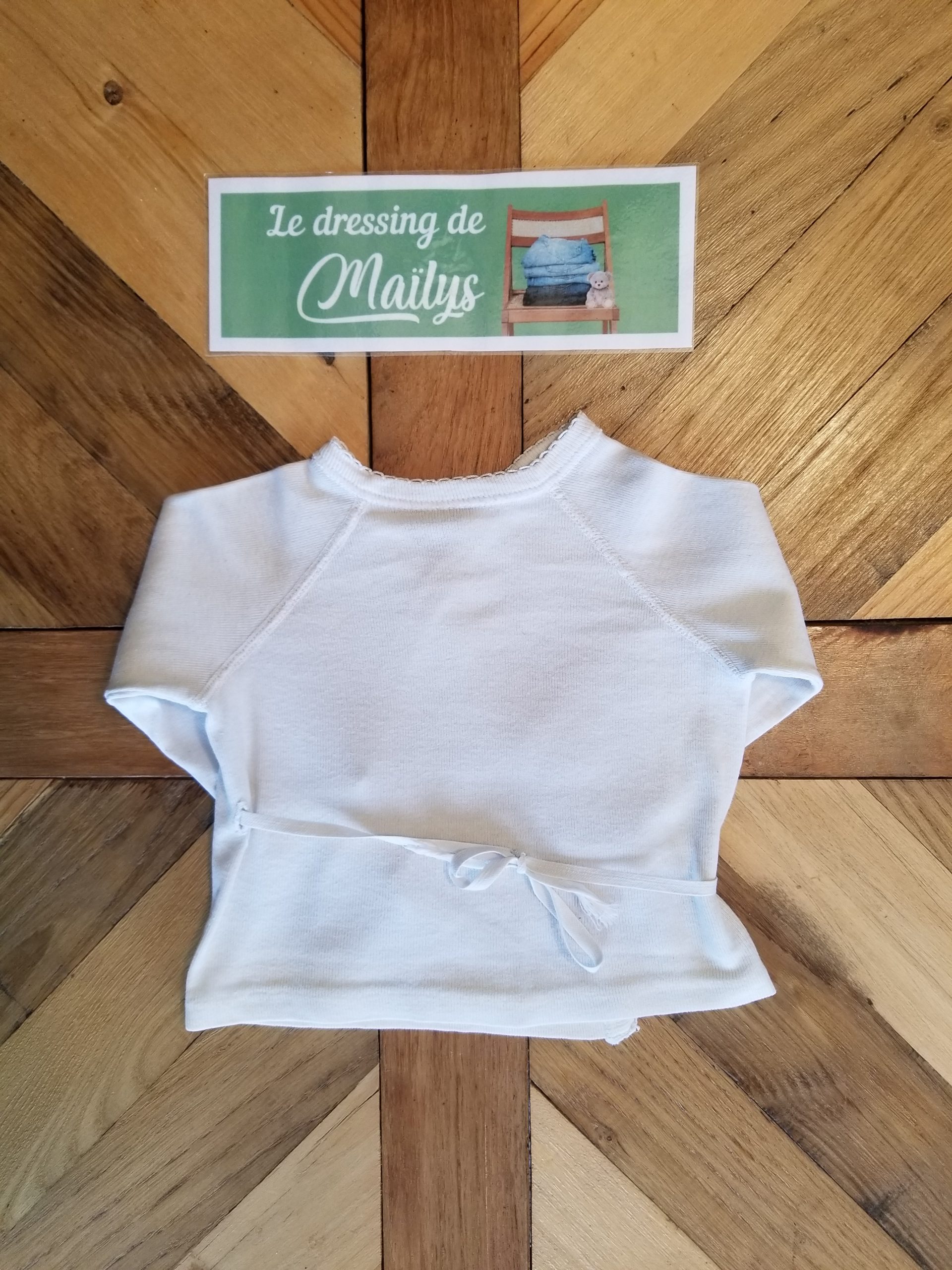 Veste cache-cœur 1-3 mois – Image 2