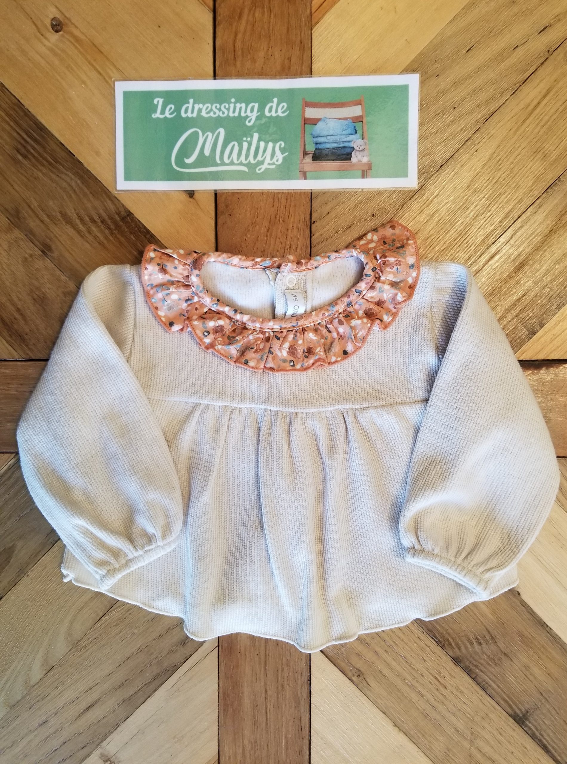 Blouse avec col 6 mois Calamaro