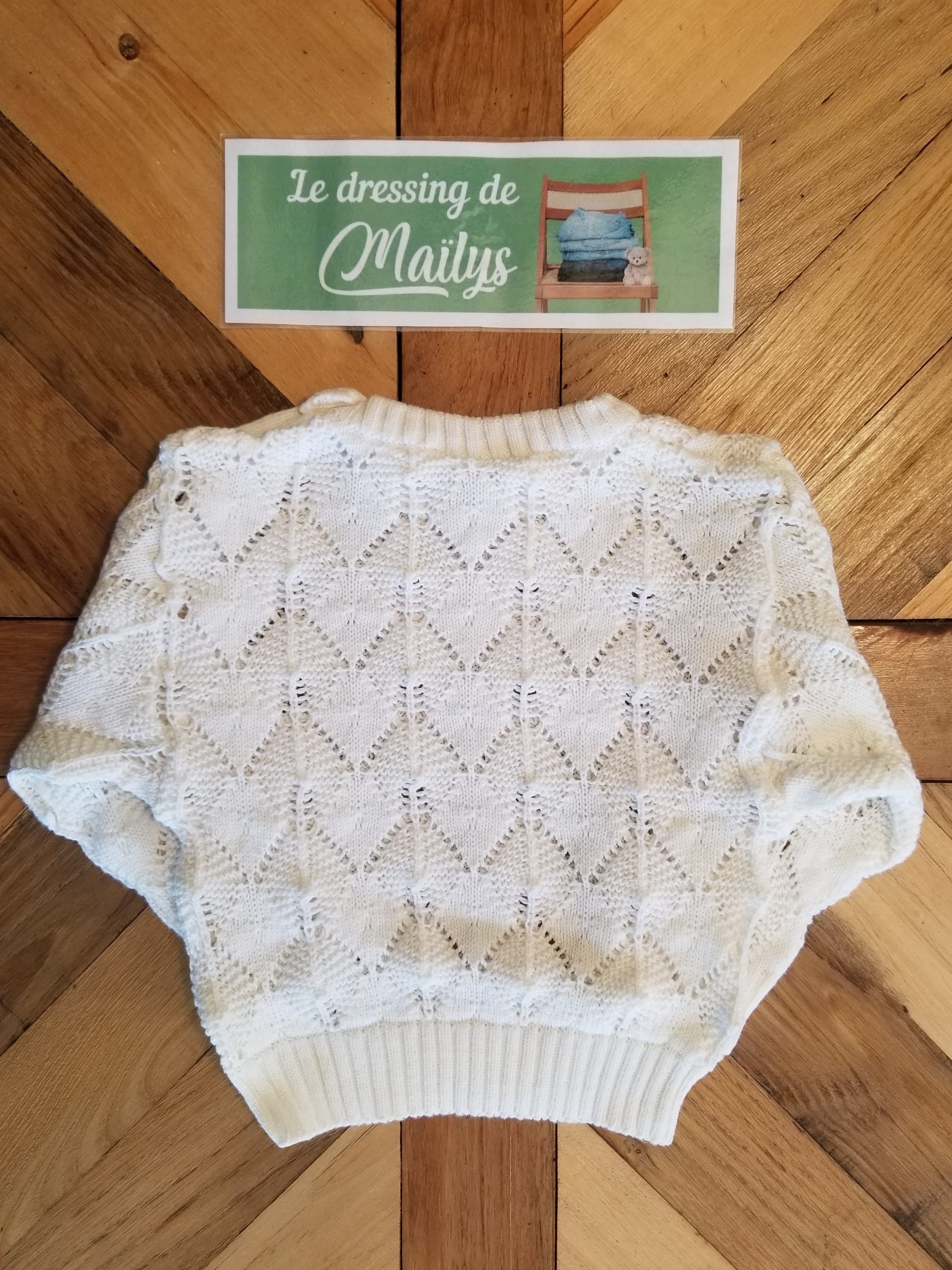 Pull vintage 12 mois Clayeux – Image 2