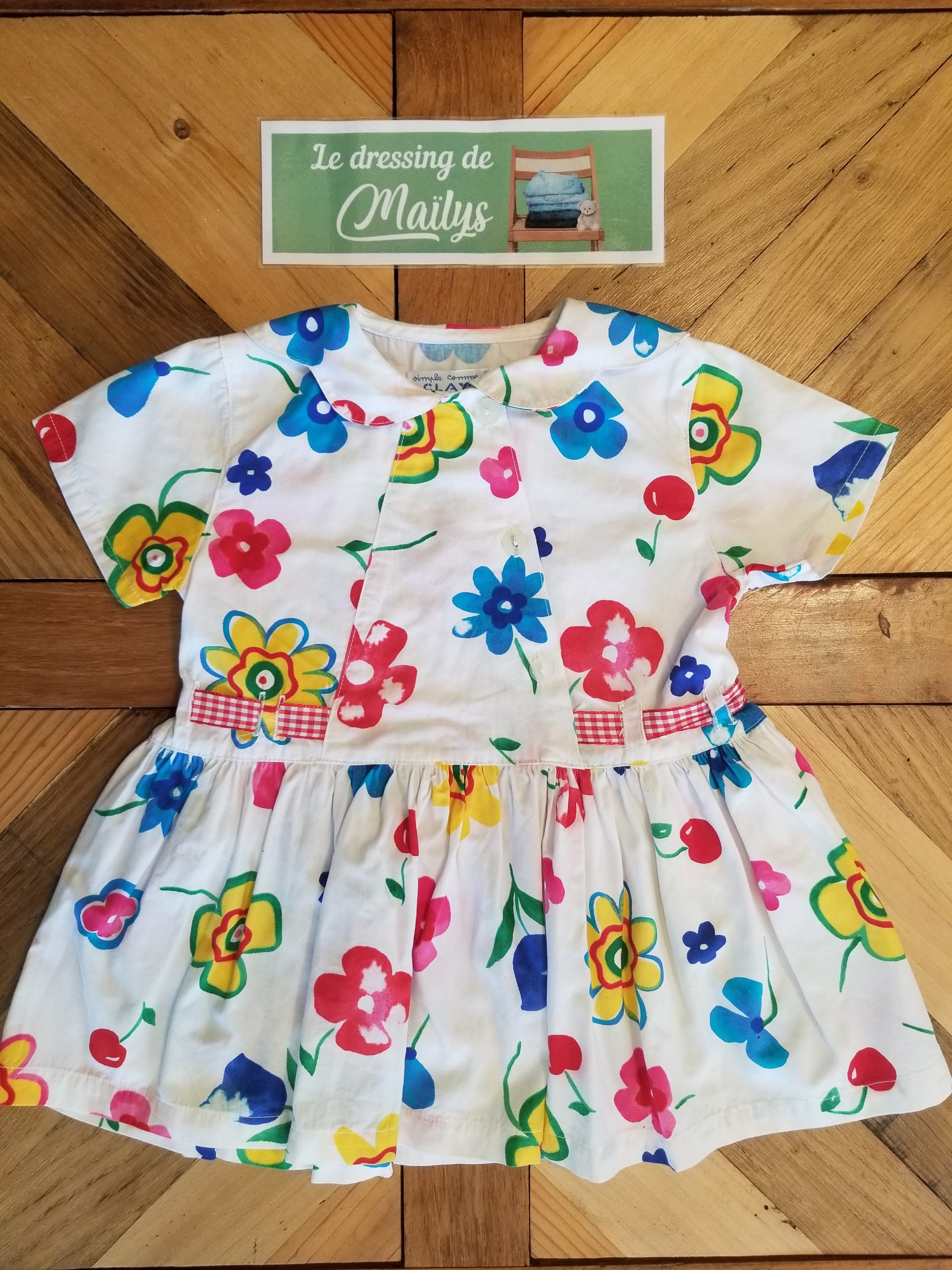 Robe d'été vintage 12 mois Clayeux