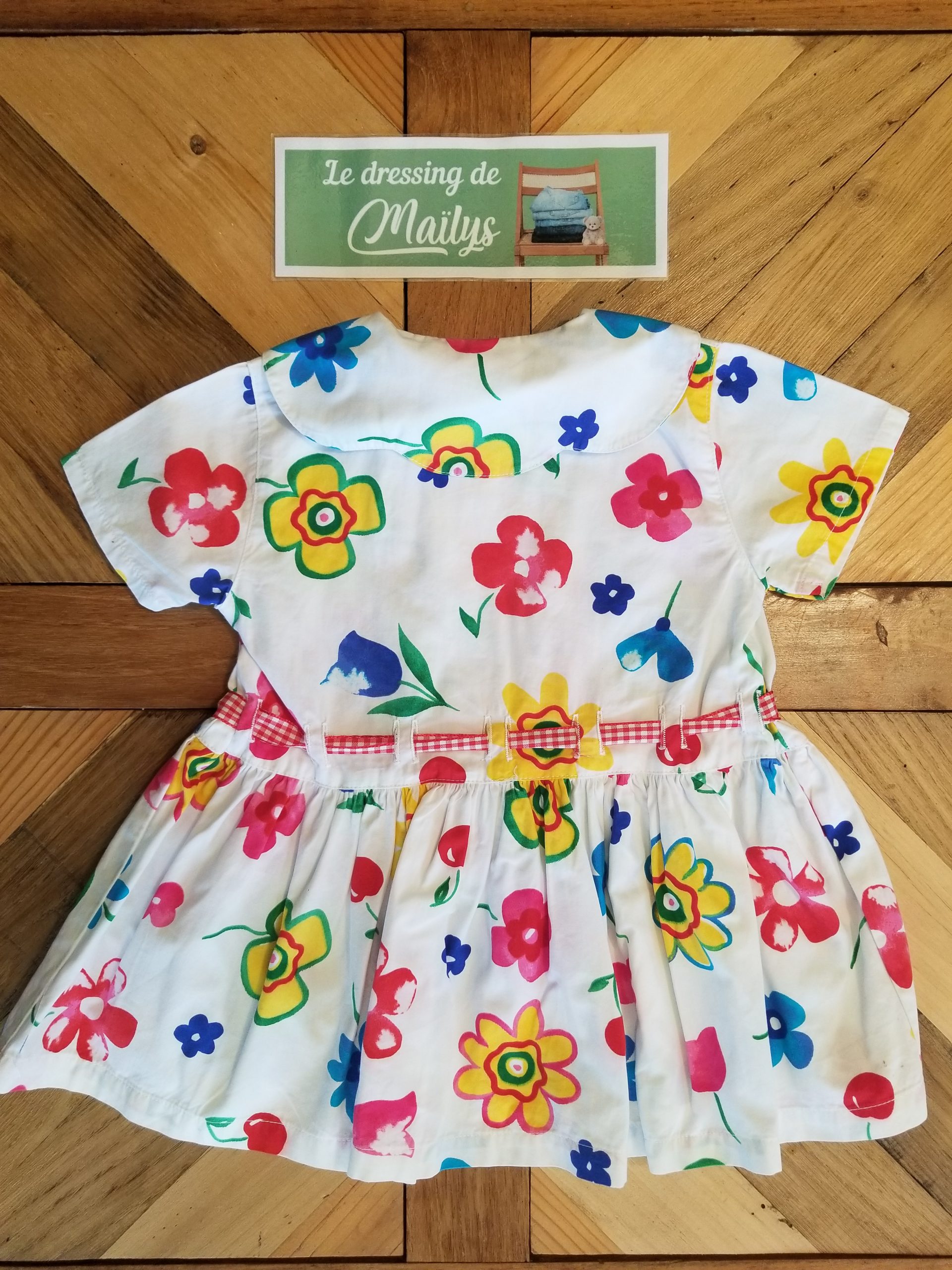 Robe d'été vintage 12 mois Clayeux – Image 2