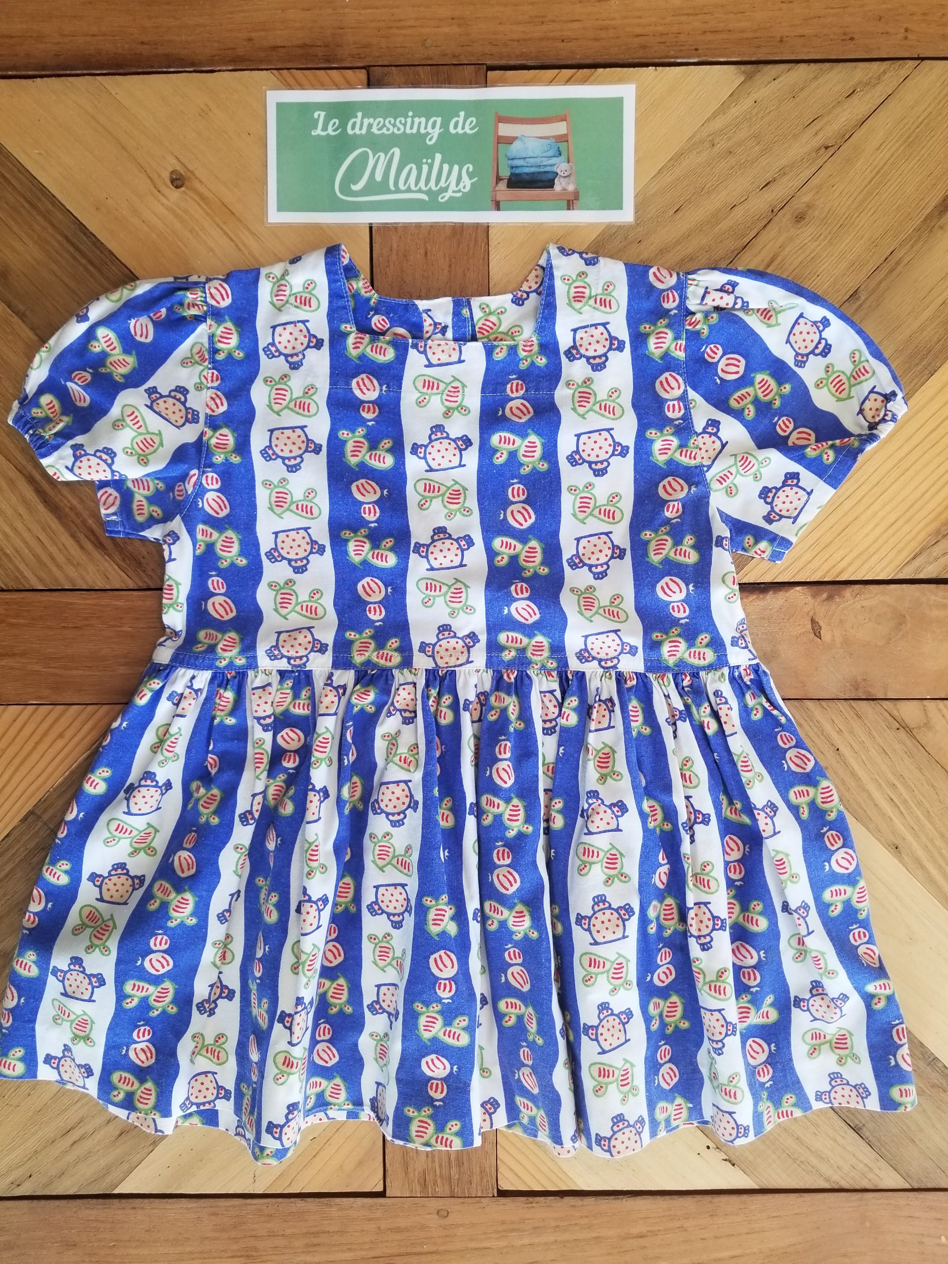 Robe d'été vintage 24 mois Clayeux