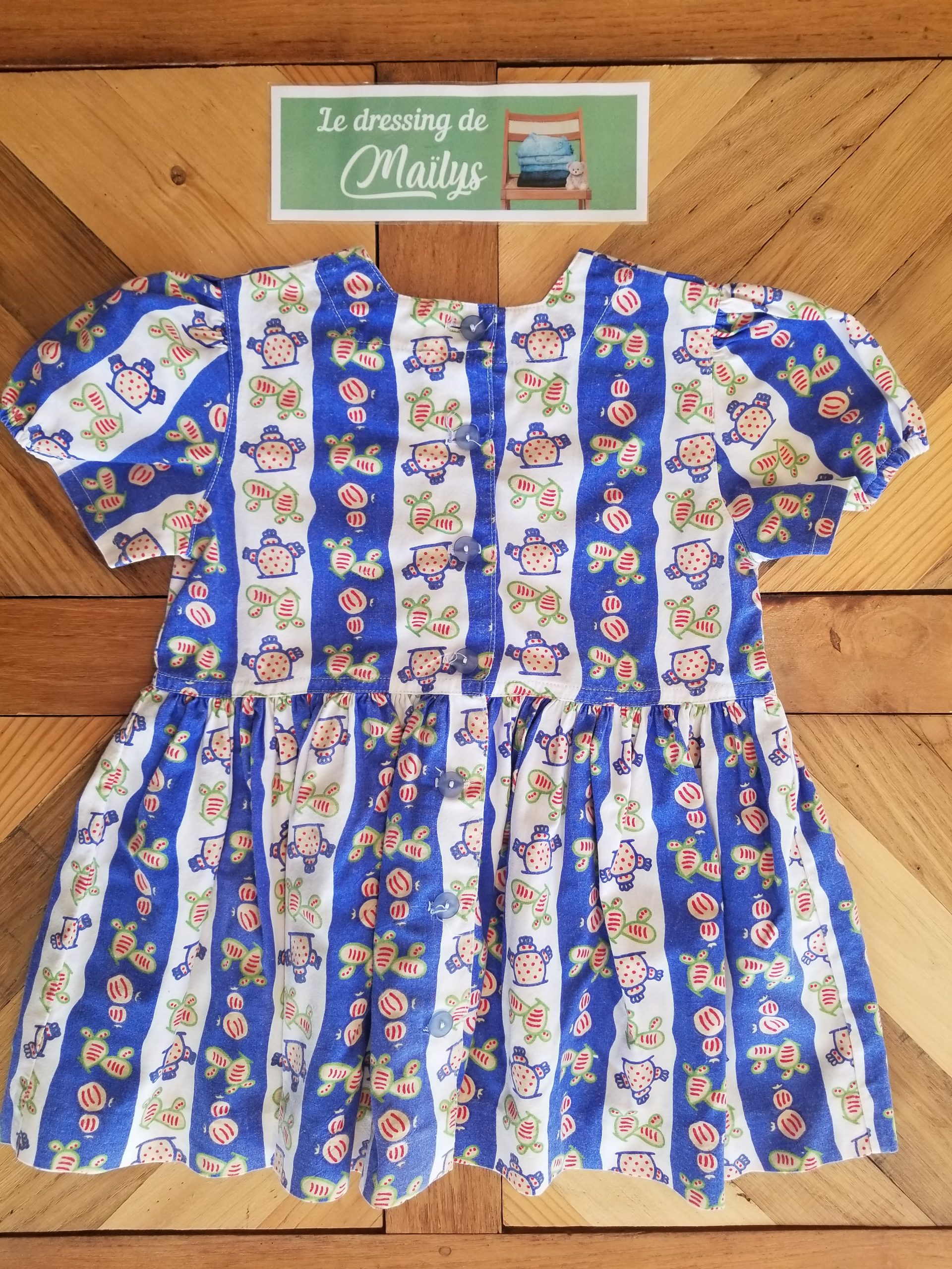 Robe d'été vintage 24 mois Clayeux – Image 2
