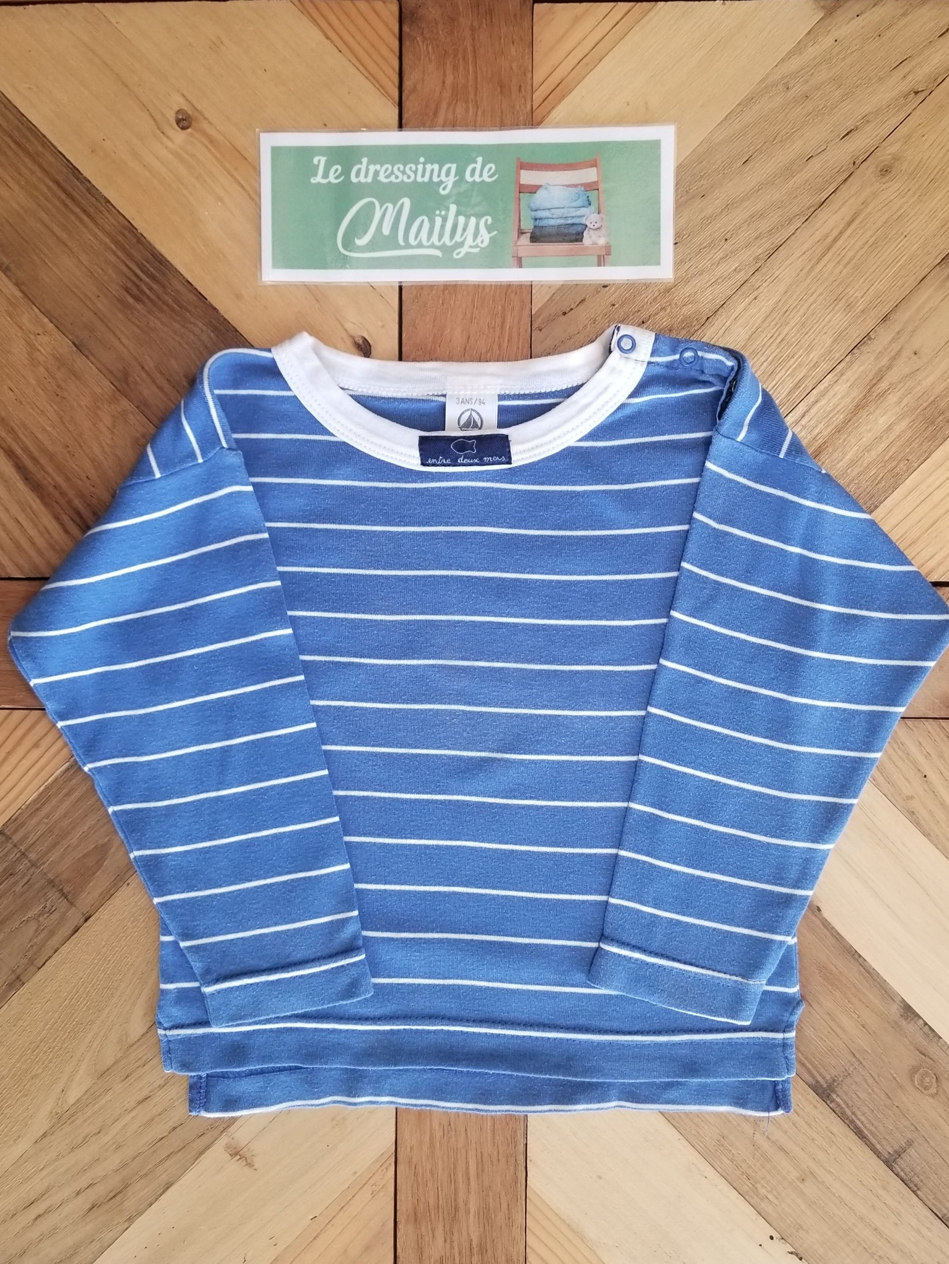 T-shirt manches longues 3 ans Petit Bateau