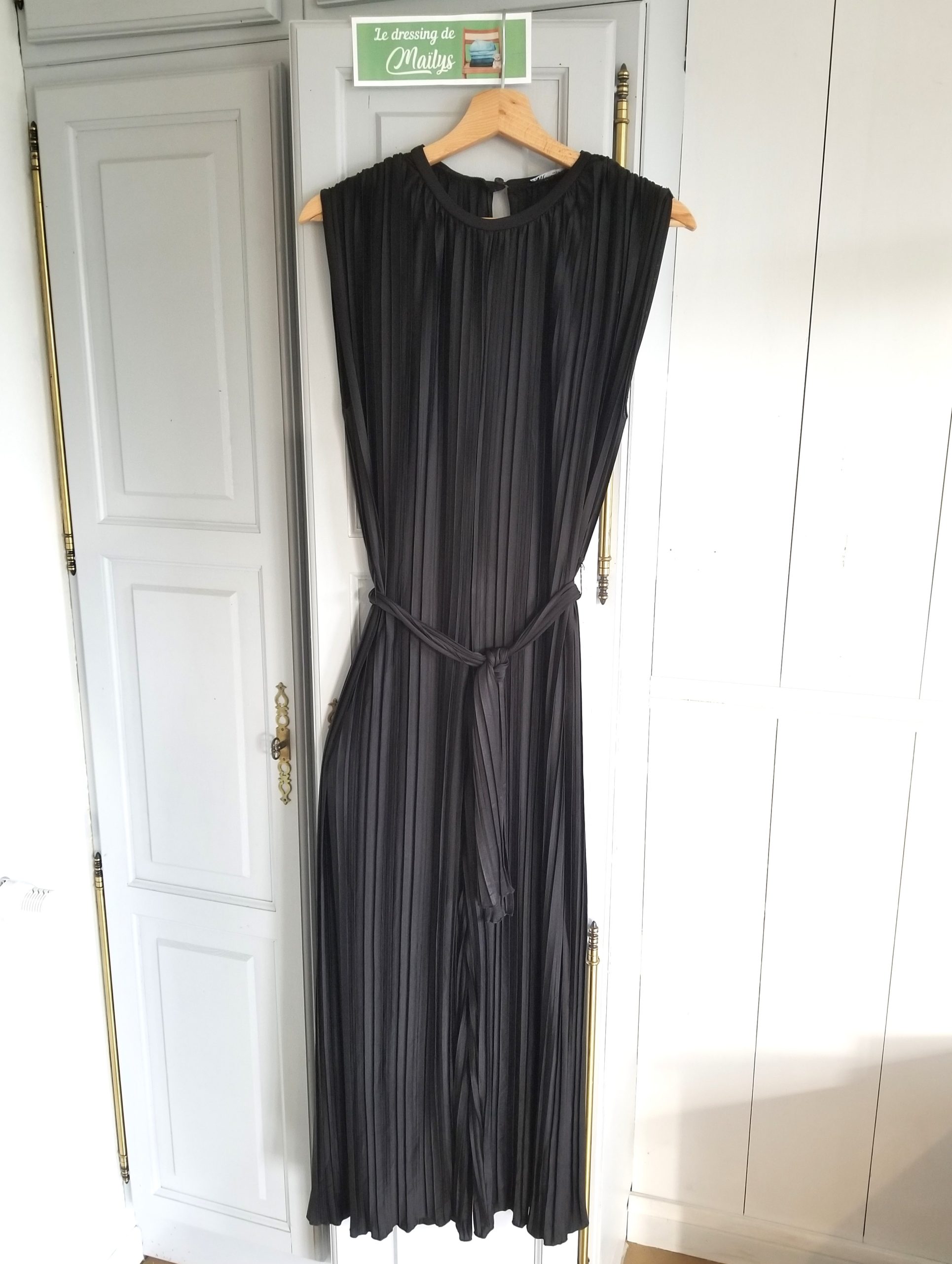Combinaison plissée jupe longue T36 Zara