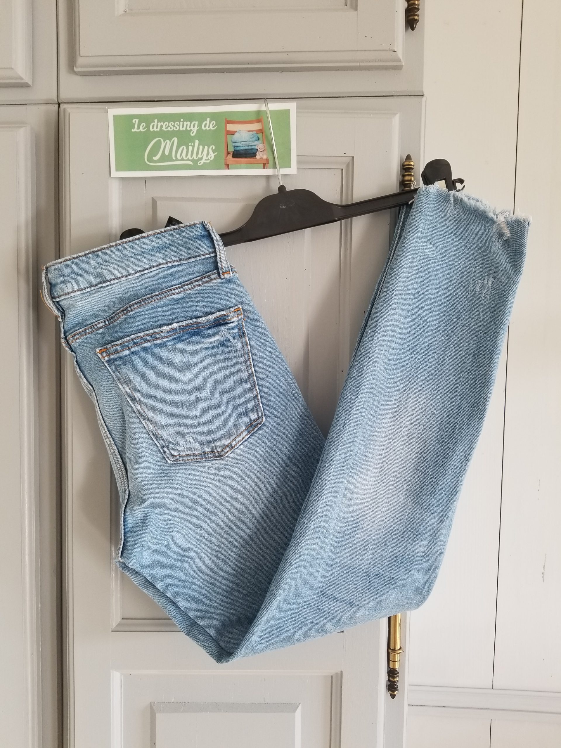 Pantalon jean droit T36 Zara – Image 2