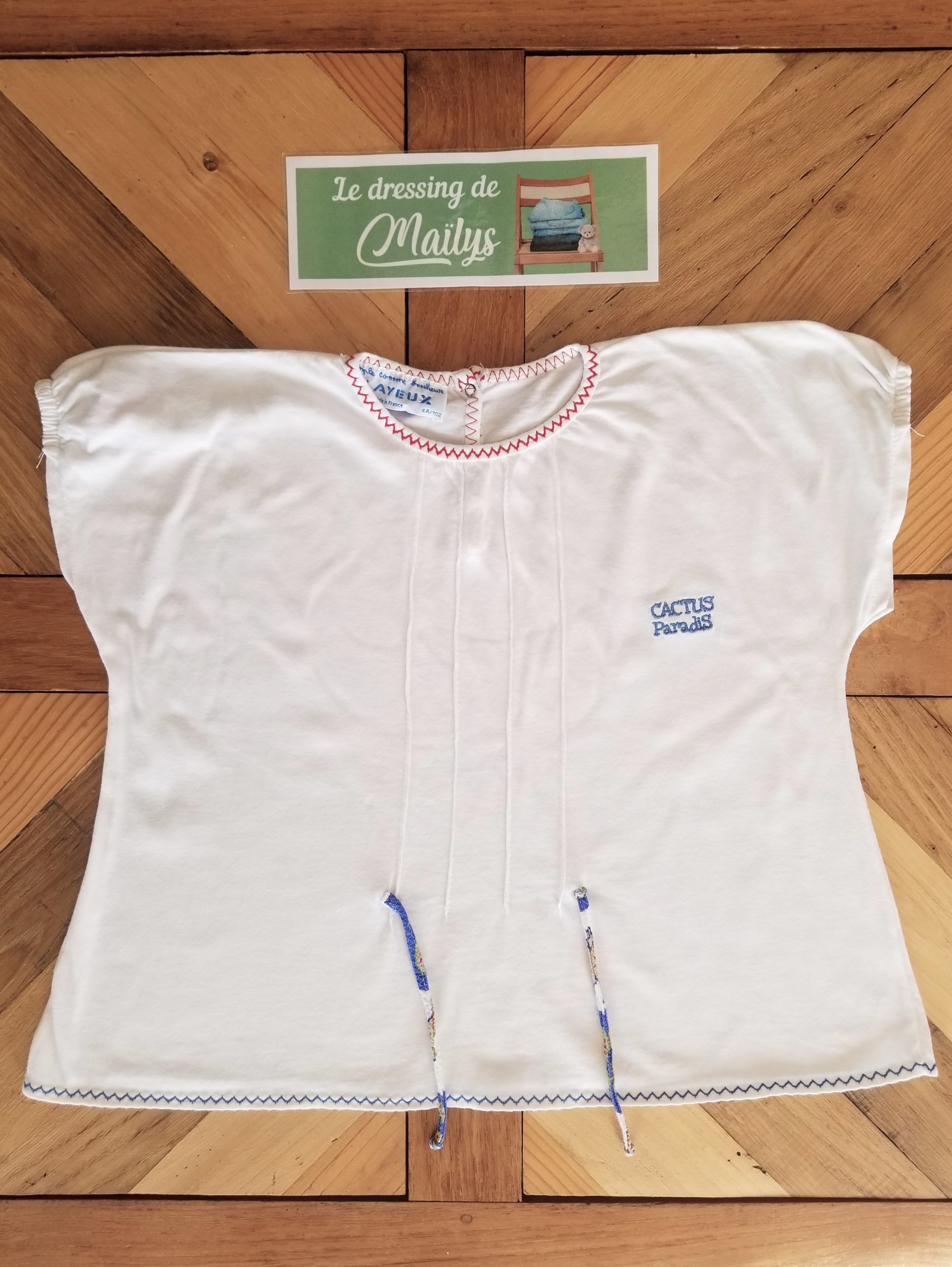 T-shirt long vintage 4 ans Clayeux