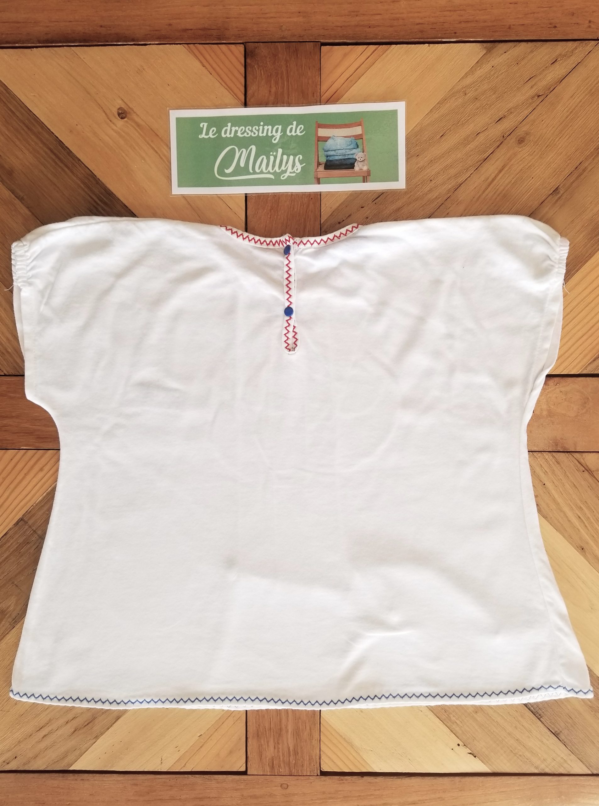 T-shirt long vintage 4 ans Clayeux – Image 2