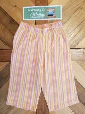 Pantacourts vintage 4 ans Lina Pink