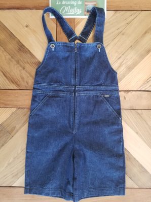 Salopette courte vintage 6 ans Petit Bateau
