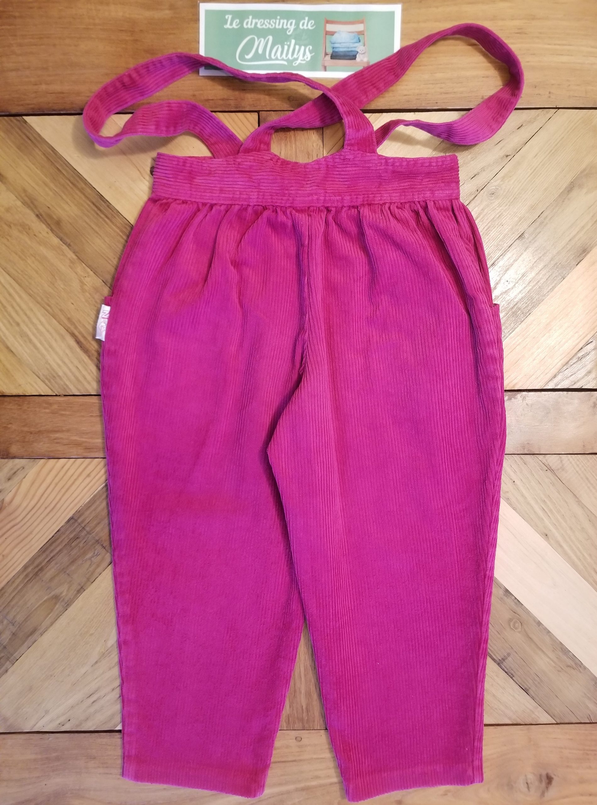 Pantalon vintage avec bretelles 5 ans Z – Image 2