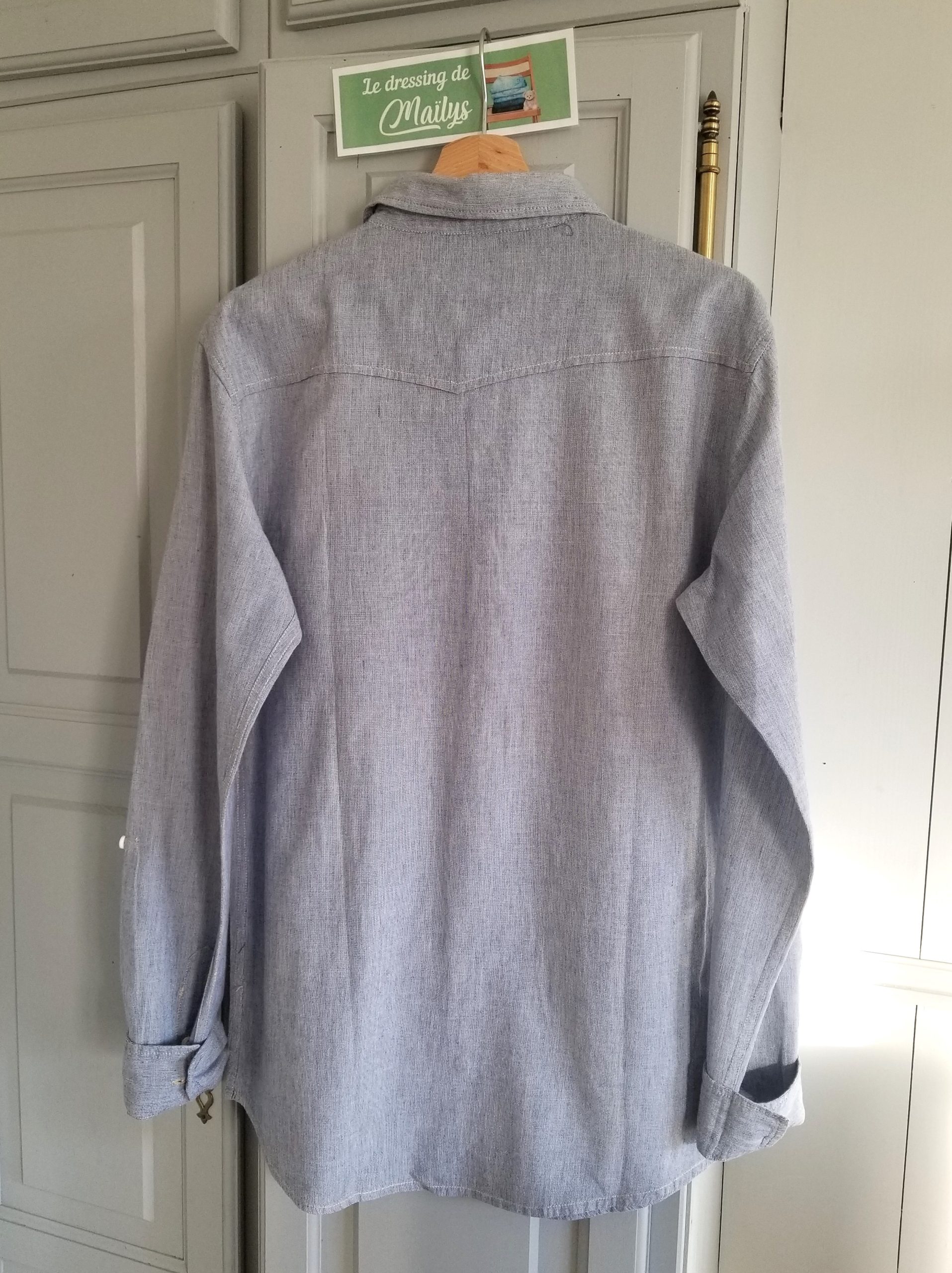 Chemise manches longues T42 Delaveine – Image 2