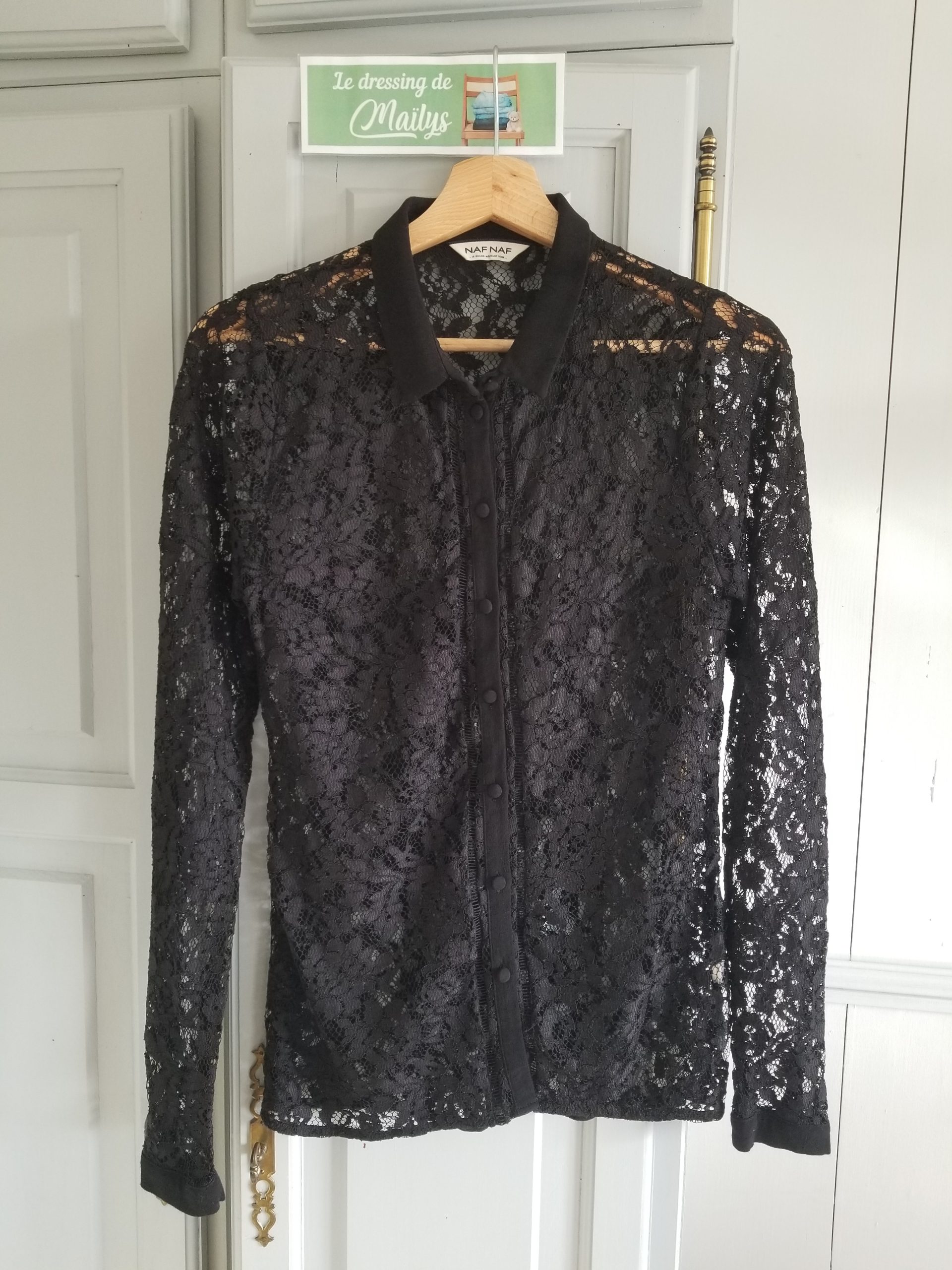 Chemise en dentelle T40 Naf Naf