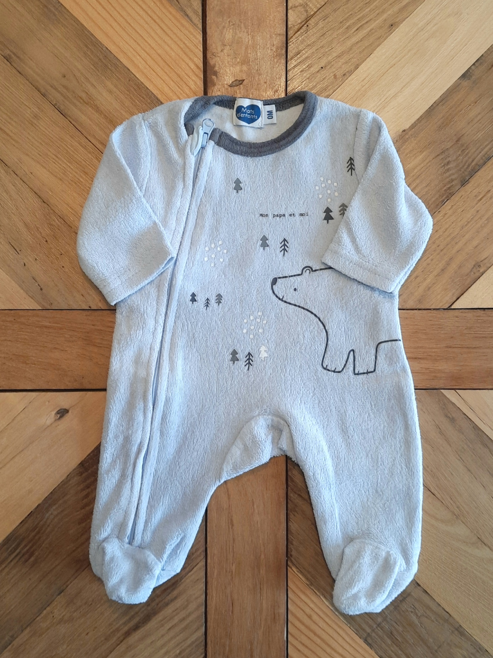 Pyjama hiver 0 mois Mots d'enfants