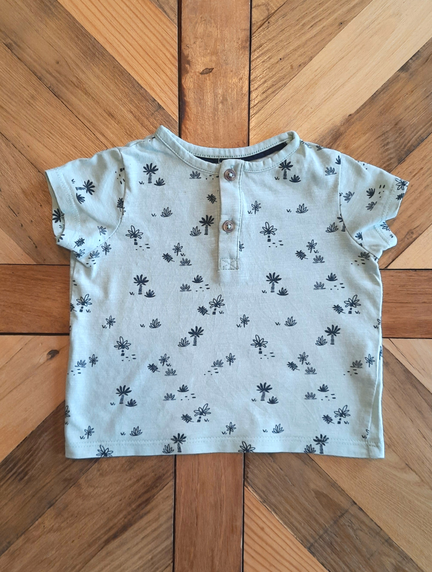 T-shirt col boutons 6 mois Kiabi