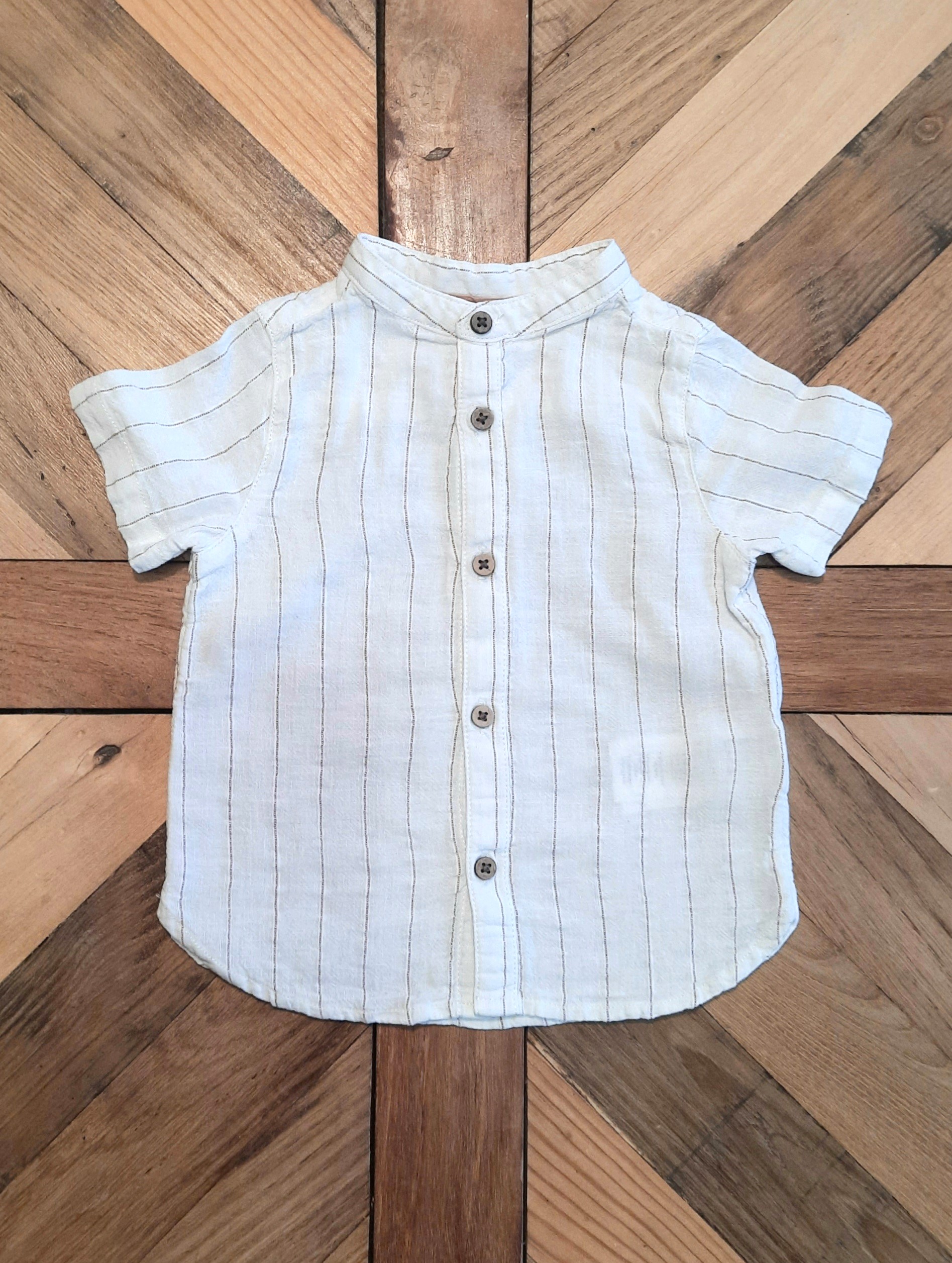 Chemise manches courtes avec col mao 3 mois Orchestra
