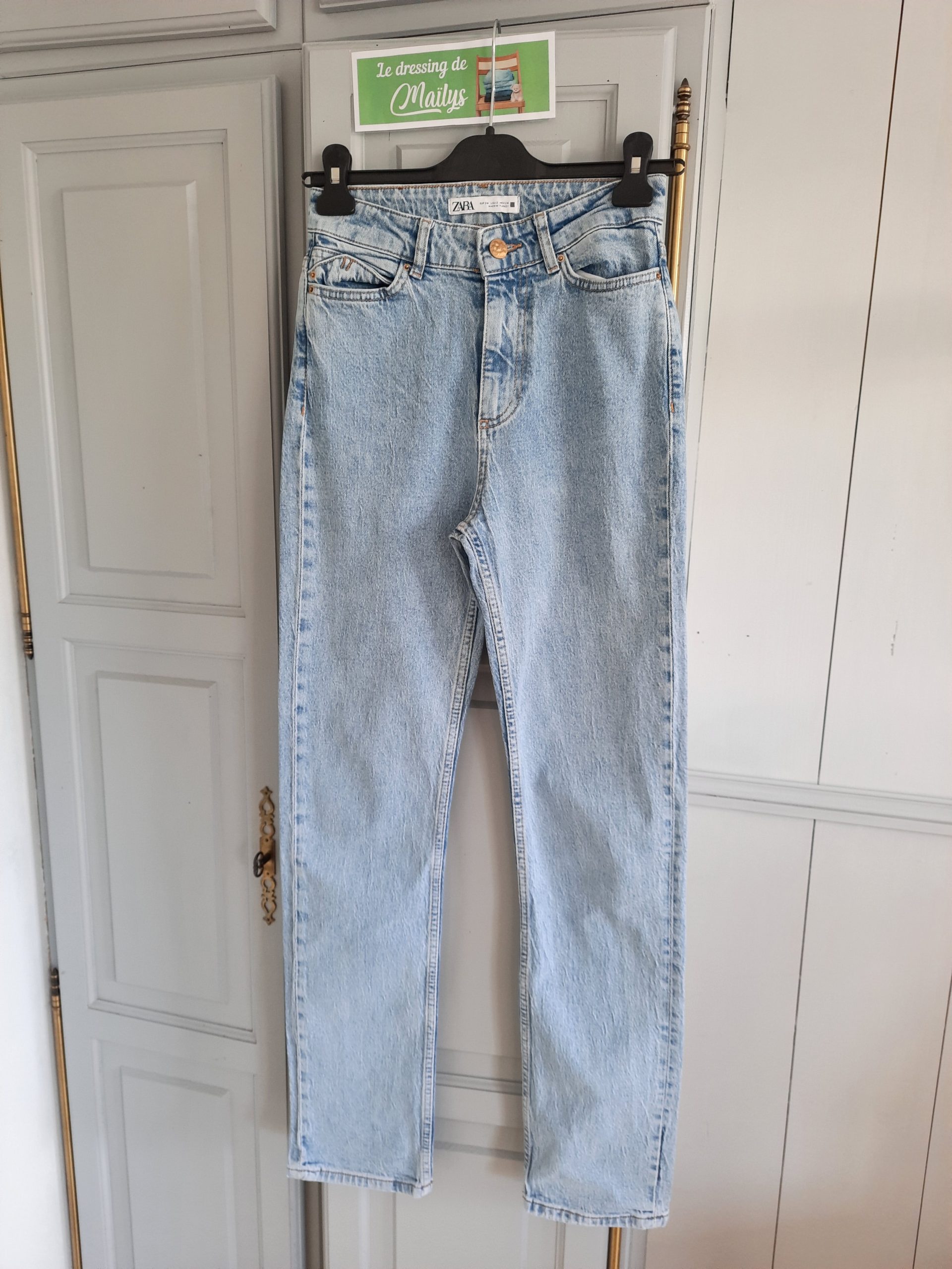 Pantalon jean mom T34 Zara