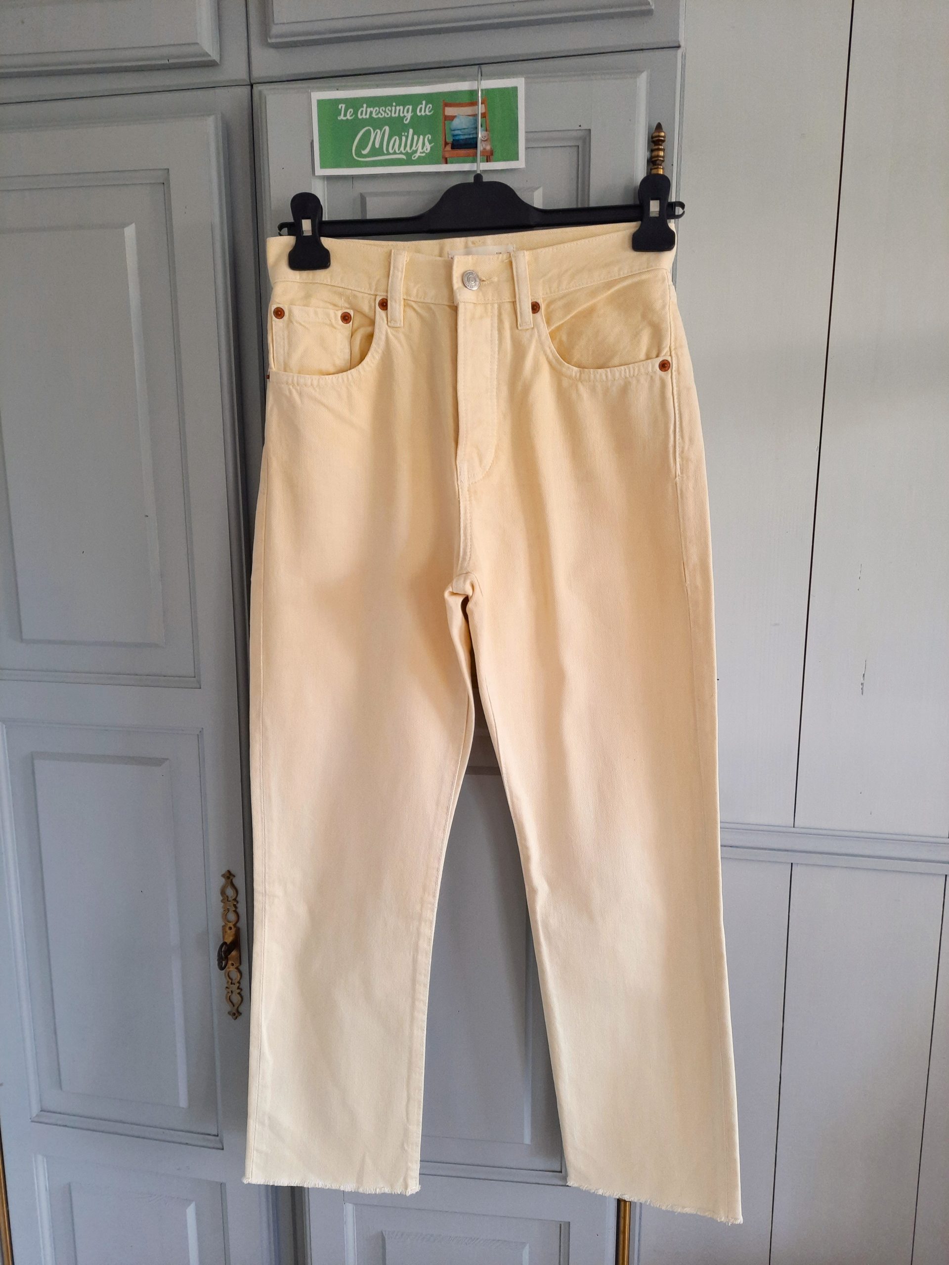 Pantalon jean mom T34 Mango