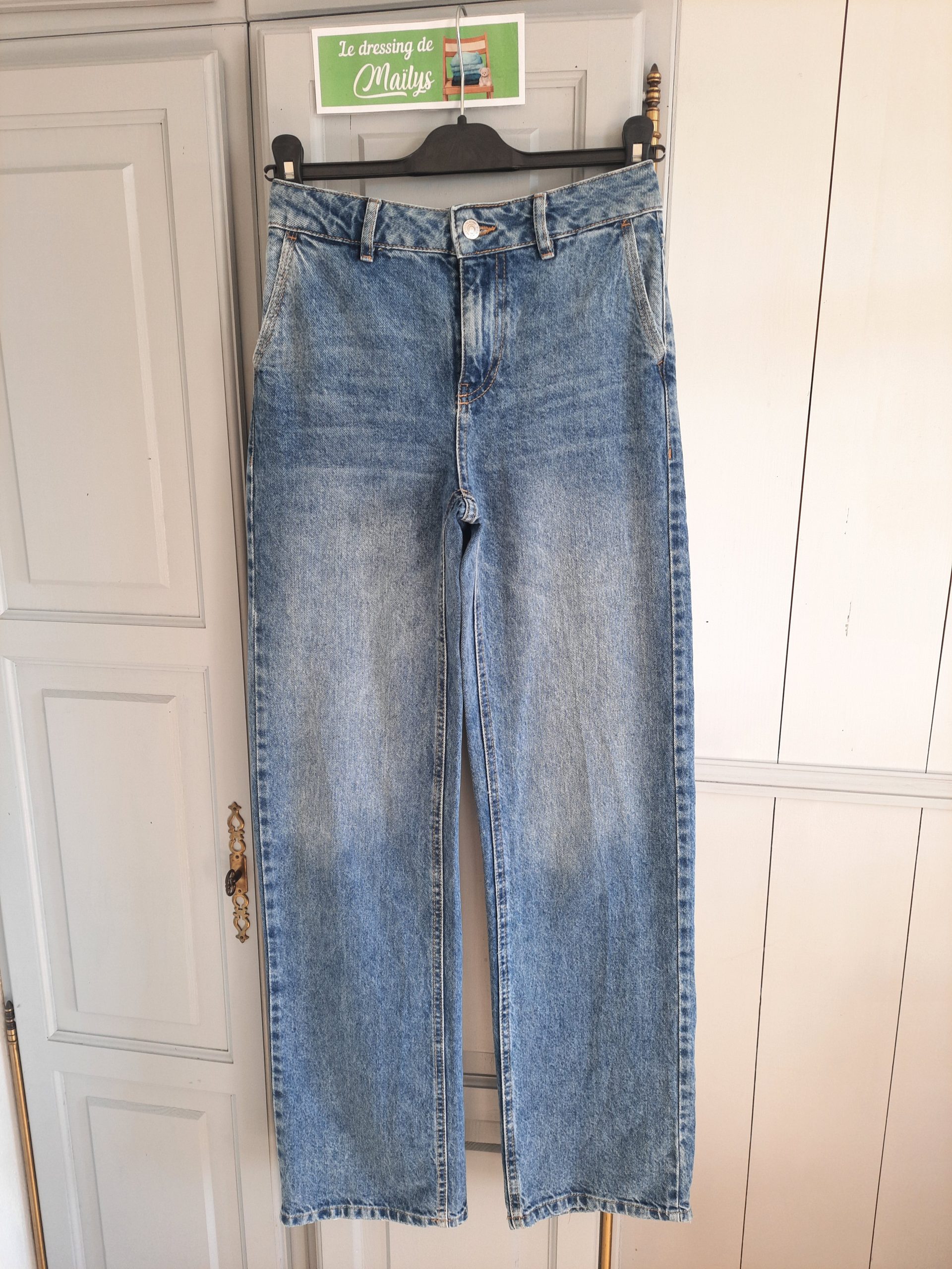 Pantalon jean large T36 Pimkie