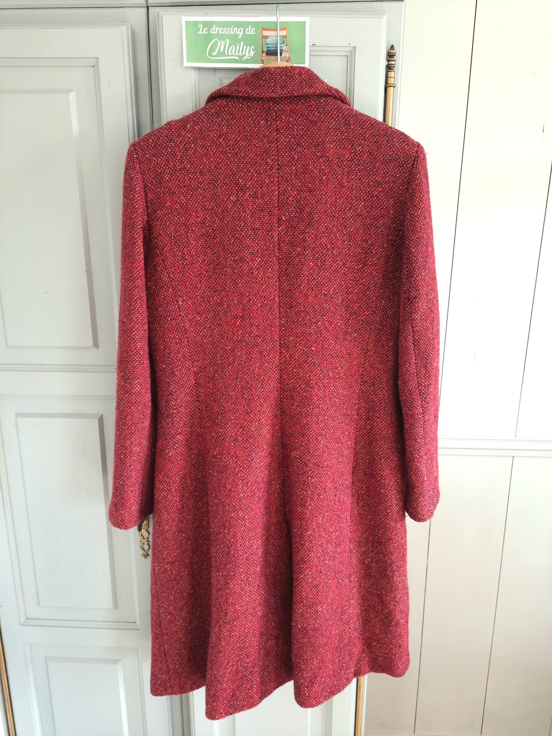 Manteau long en tweed T42 Un Deux Trois – Image 2