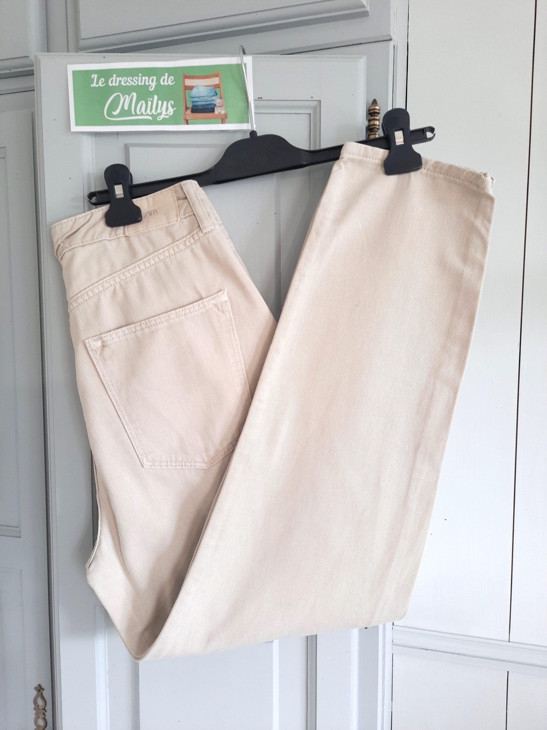 Pantalon en jean mom T36 Zara – Image 2