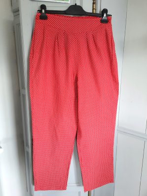 Pantalon large T38 Fait main