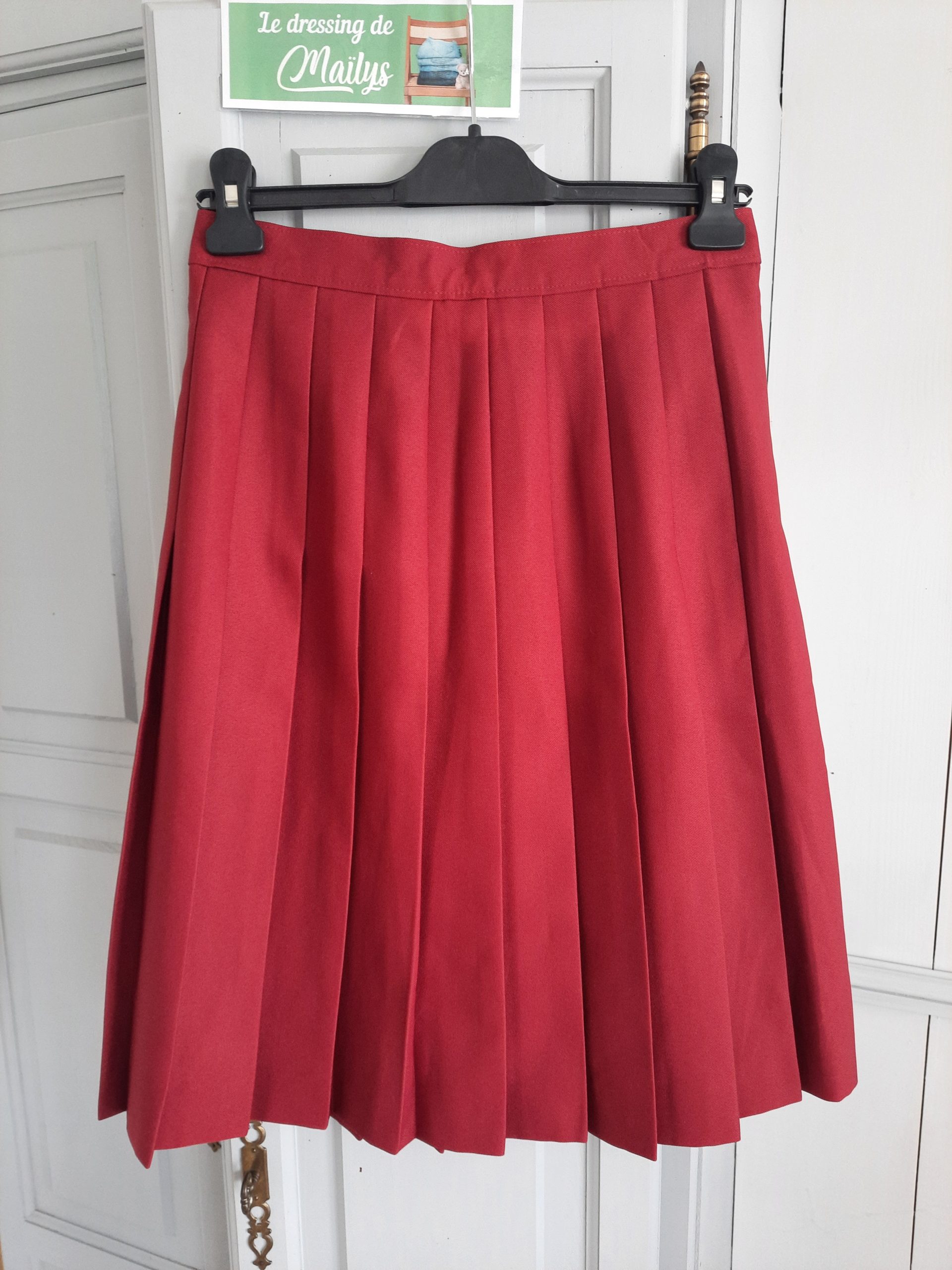 Jupe longueur genou vintage T38 – Image 2