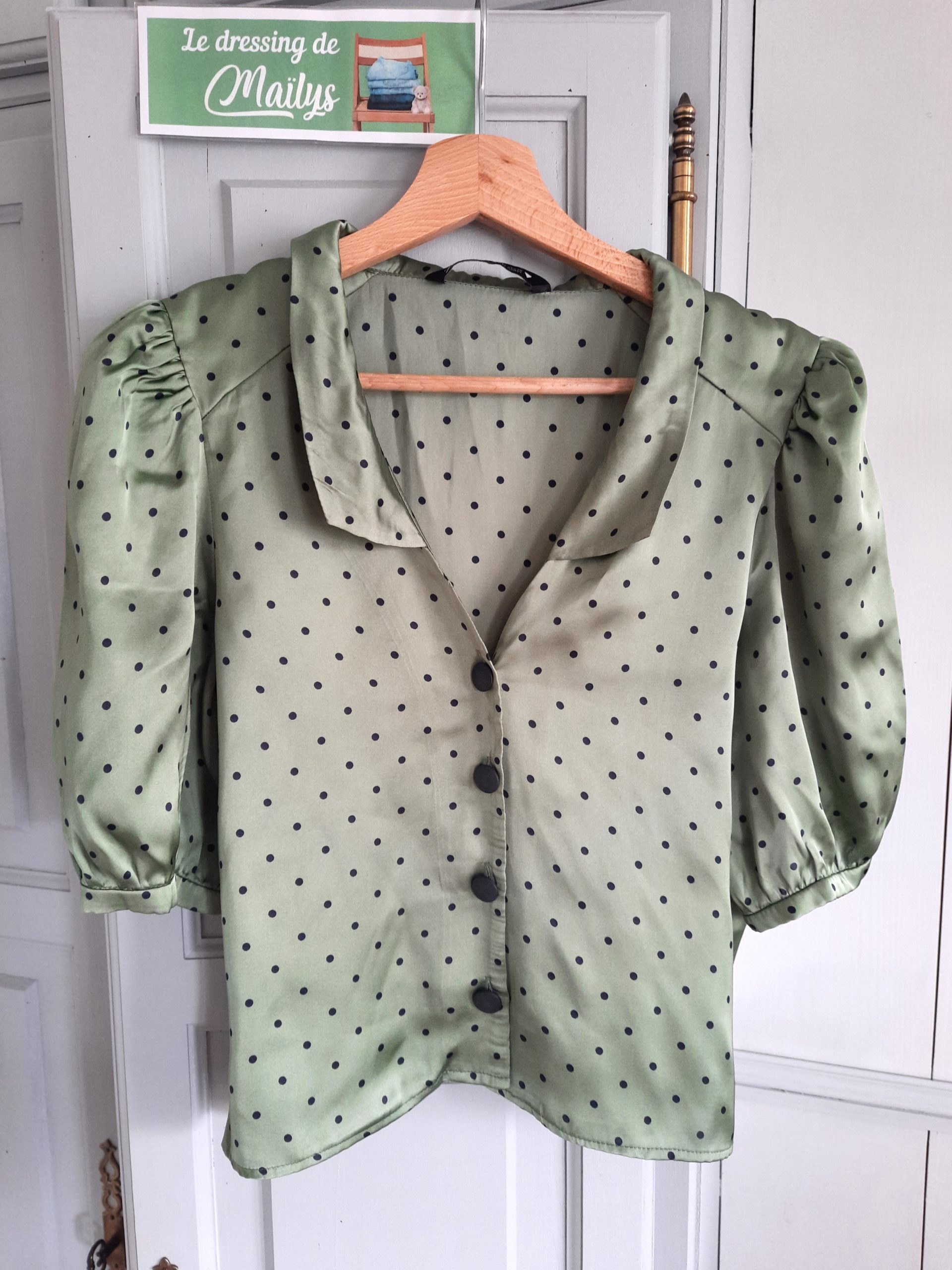 Blouse-chemise courte T38 Zara
