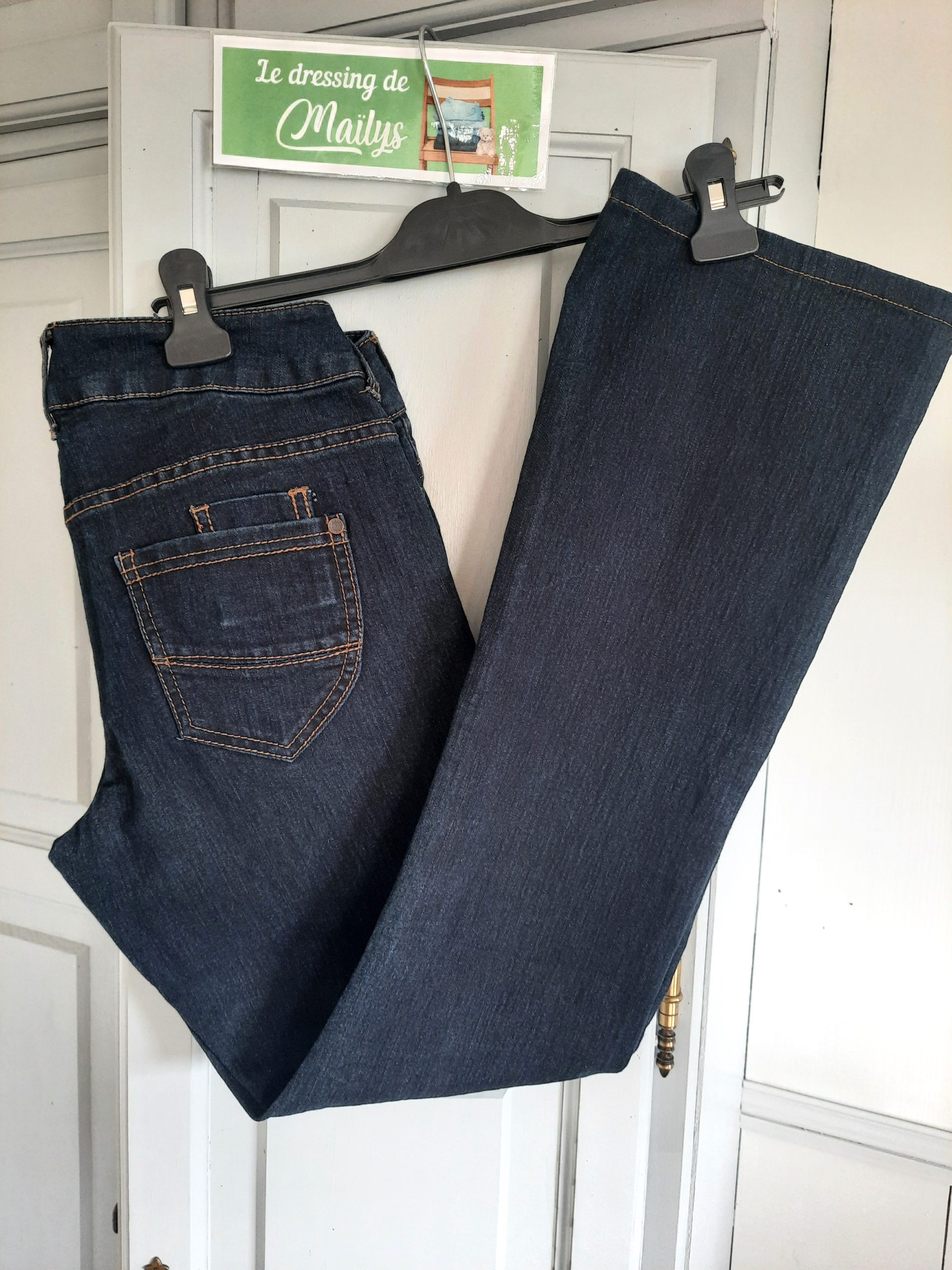Pantalon jean large T38 Camaïeu – Image 2