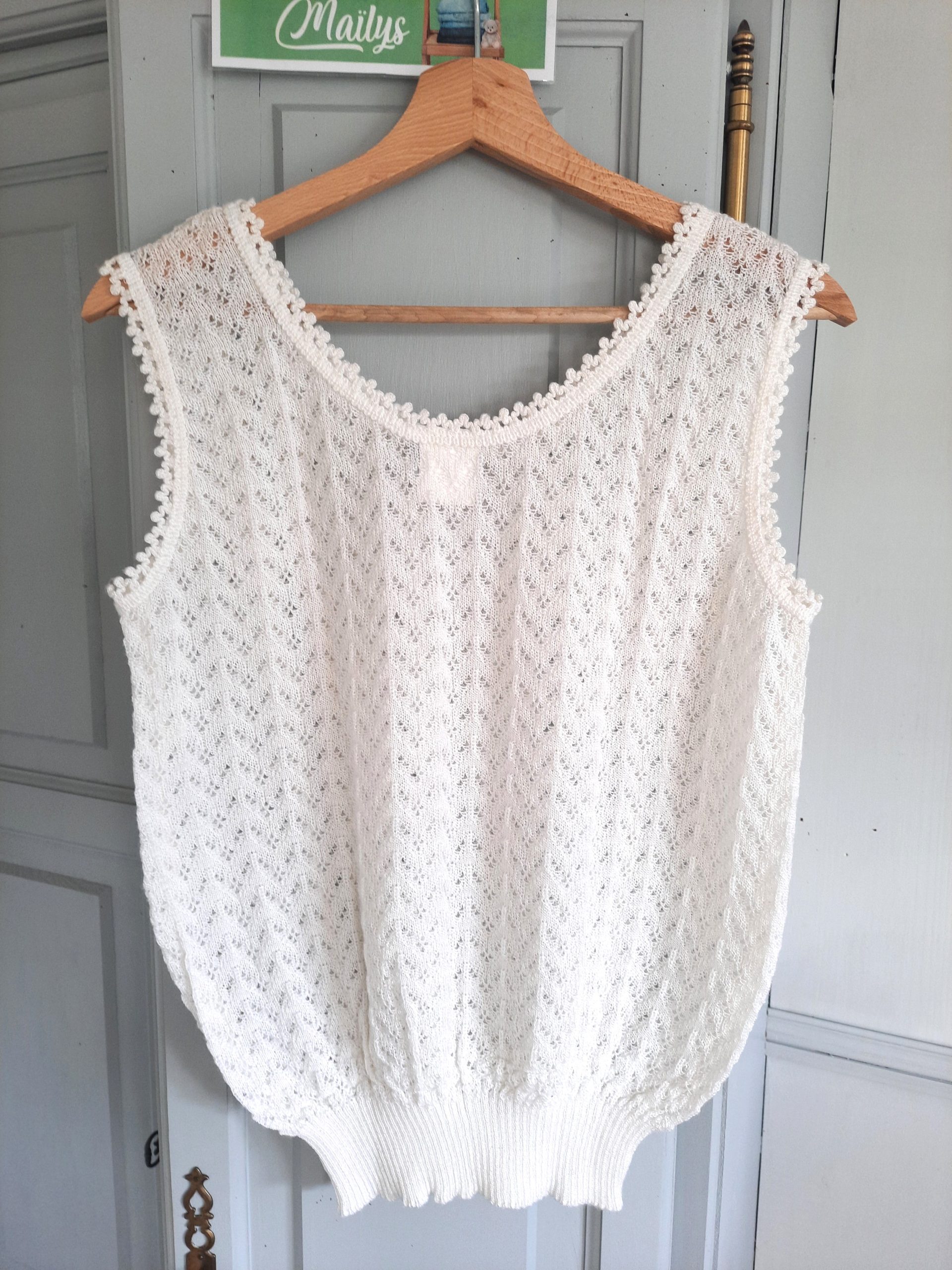 Top débardeur pull T38 Damart – Image 2